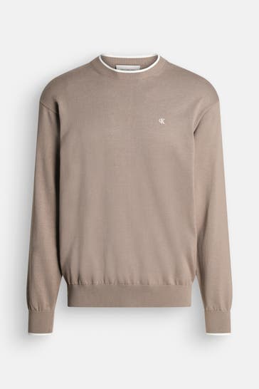 CALVIN KLEIN Strickpullover greige