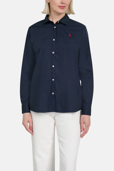 U.S. POLO ASSN. Business-Bluse dunkelblau