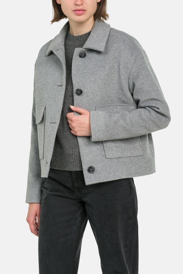 FUCHS SCHMITT Kurzmantel grau