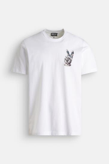 DIESEL T-Shirt weiß