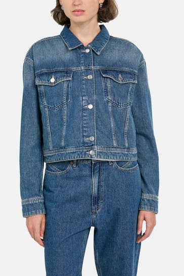 BOSS Jeansjacke blau