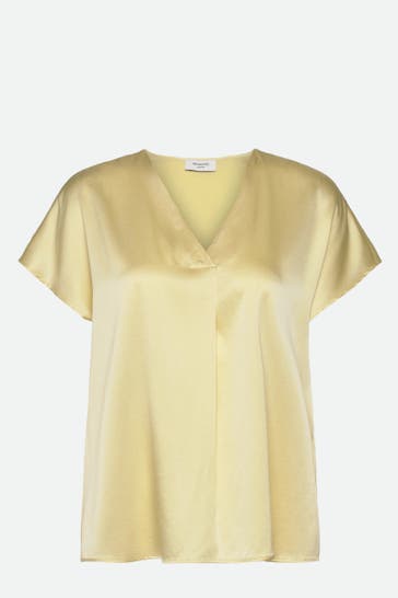 ROSEMUNDE Seidenmix-Bluse 'Jade' gelb