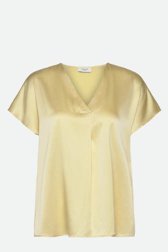 ROSEMUNDE Seidenmix-Bluse 'Jade' gelb