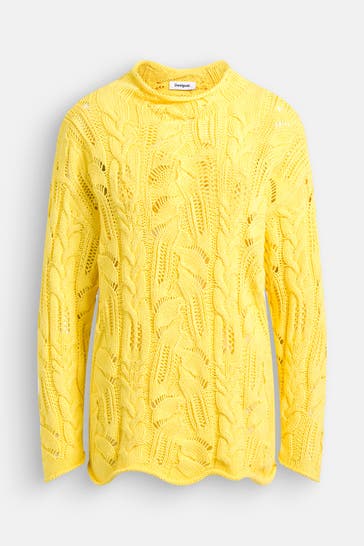 DESIGUAL Strickpullover gelb