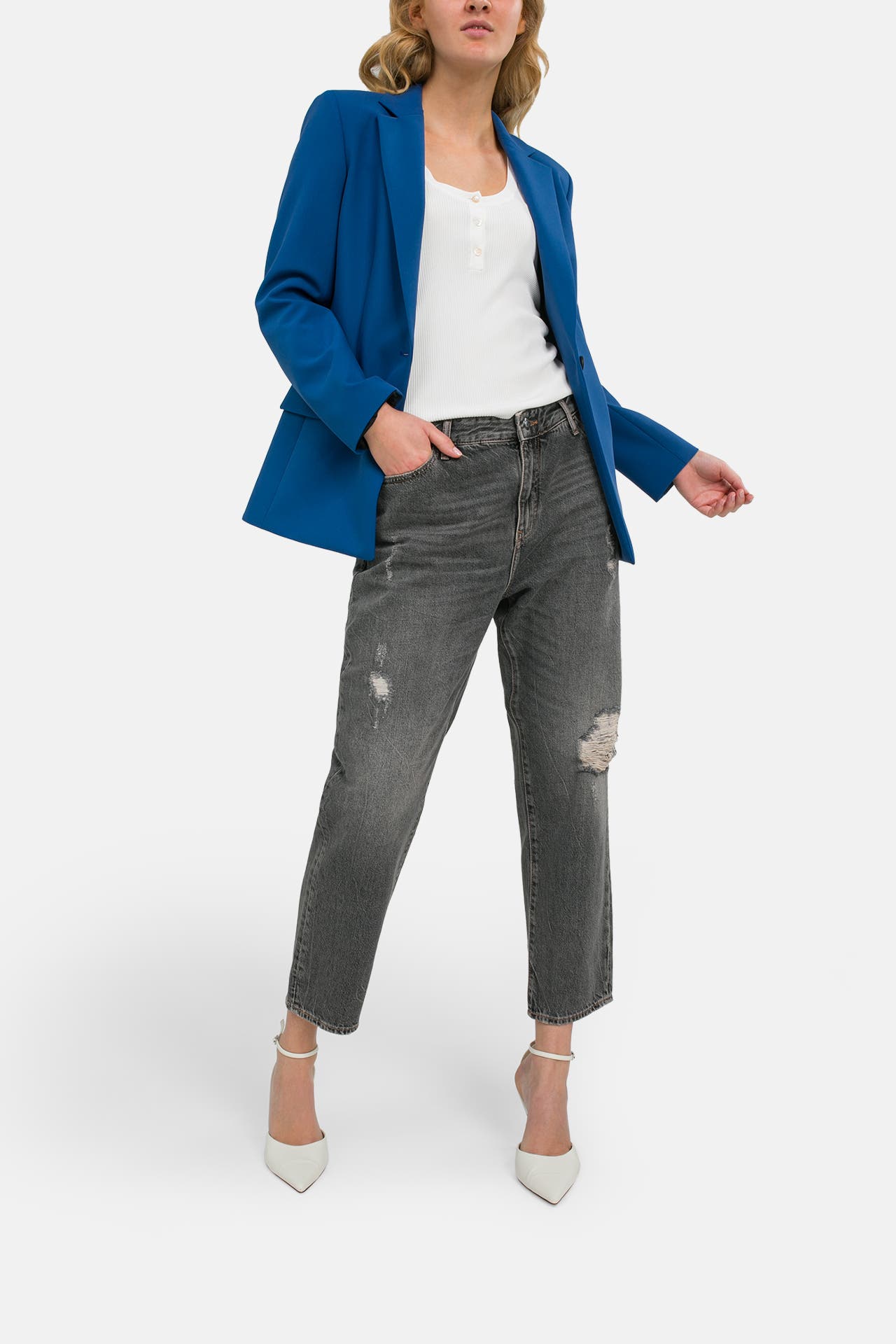 ARMANI EXCHANGE Jeans braungrau boyfriend, Bild 1