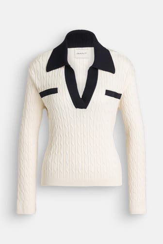 GANT Strickpullover weiß