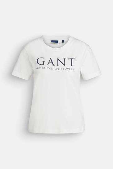 GANT T-Shirt weiß