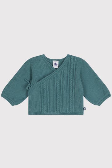 PETIT BATEAU Strickjacke petrol