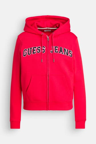 GUESS Sweatjacke rot