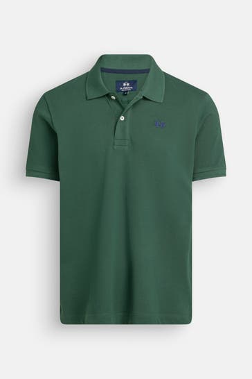 LA MARTINA Polo-Shirt dunkelgrün