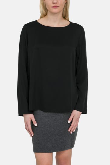 MARC O'POLO Casual-Bluse schwarz
