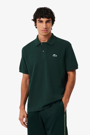 LACOSTE Polo-Shirt dunkelgrün