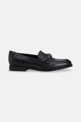 GUESS Leder-Slipper 'Victer' schwarz