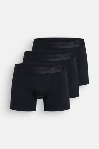SUPERDRY 3er-Pack Boxer Trunks schwarz