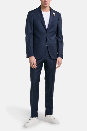 BALDESSARINI Schurwollmix-Anzug 'Serano/Massa' navy