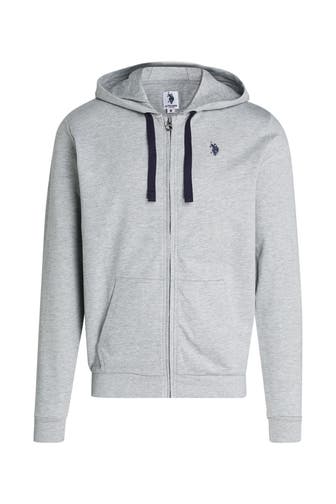 U.S. POLO ASSN. Sweatjacke hellgrau