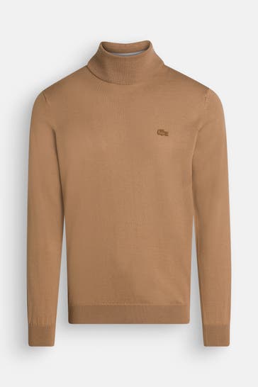 LACOSTE Wollpullover camel