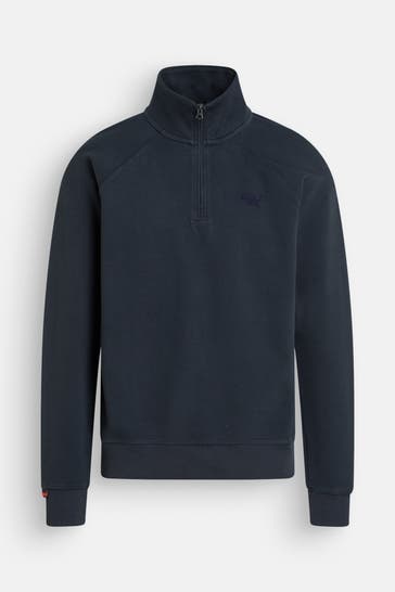 SUPERDRY Strick-Troyer dunkelblau