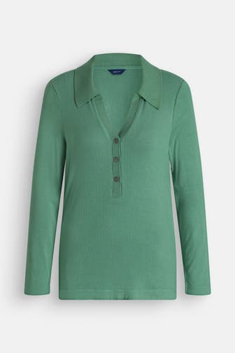 GANT Longsleeve smaragdgrün