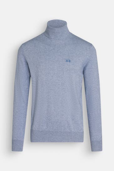 LA MARTINA Rollkragenpullover hellblau
