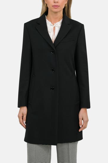 BOSS Wollmix-Mantel 'Celiya' schwarz