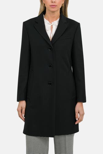 BOSS Wollmix-Mantel 'Celiya' schwarz