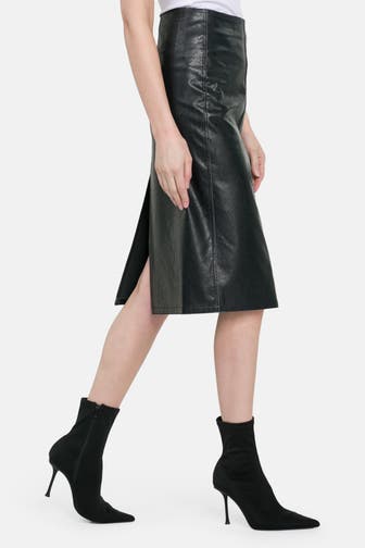 DIESEL Kunstleder-Rock schwarz