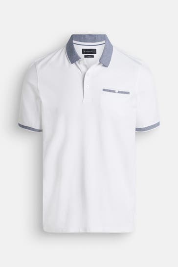 BUGATTI Polo-Shirt weiß