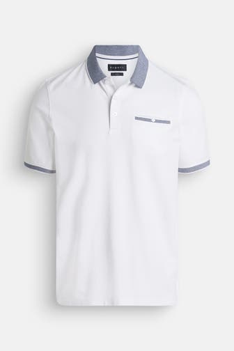 BUGATTI Polo-Shirt weiß