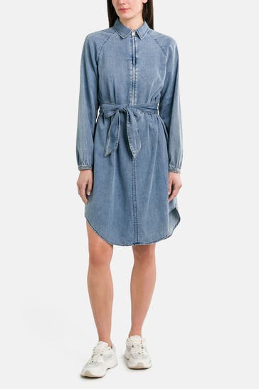 REPLAY Jeanskleid hellblau