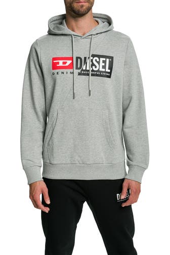 DIESEL Hoodie 'Girk' grau