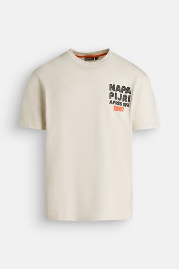 NAPAPIJRI 'Fiemme' T-Shirt, ecru