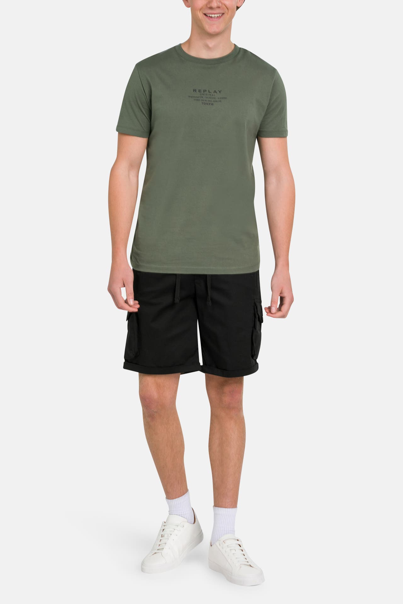 REPLAY Cargo-Shorts schwarz, Bild 1