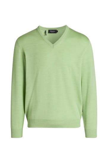 MAERZ MUENCHEN Wollpullover hellgrün