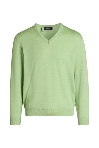 MAERZ MUENCHEN Wollpullover hellgrün