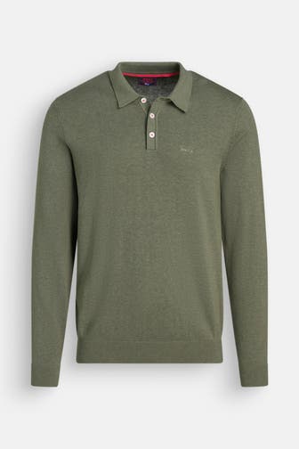 NEW ZEALAND AUCKLAND Strick-Polo oliv