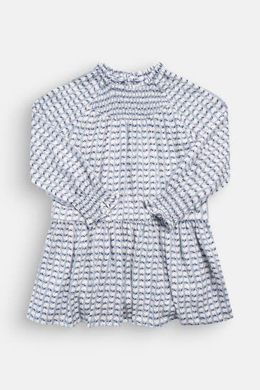 MAYORAL Kleid 'Viella' blau gemustert