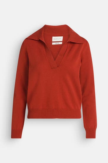 GANT Wollpullover rotbraun