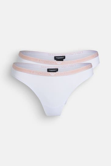 EMPORIO ARMANI 2er-Pack Strings weiß