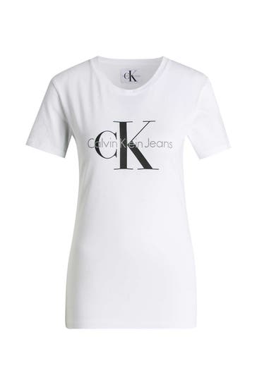 CK JEANS T-Shirt weiß
