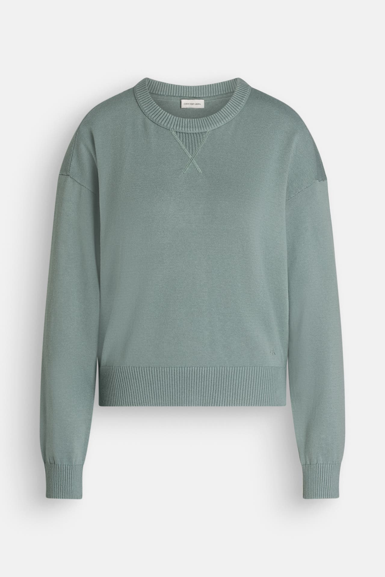 CALVIN KLEIN Strickpullover graugrün, Bild 1
