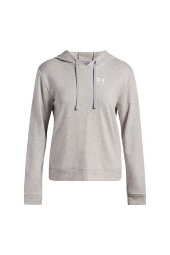 UNDER ARMOUR Hoodie 'Rival Terry' hellgrau