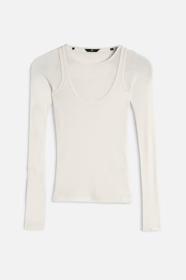 7 FOR ALL MANKIND Longsleeve creme