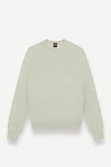 COLMAR Leinenmix-Pullover graugrün