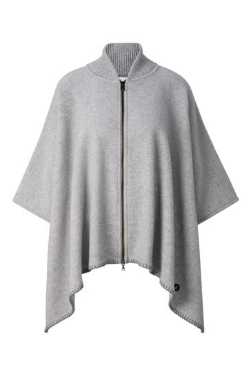 BOGNER Poncho hellgrau
