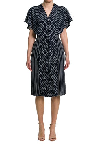 TED BAKER Kleid gestreift
