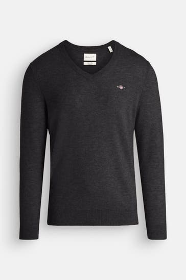 GANT Wollmixpullover anthrazit