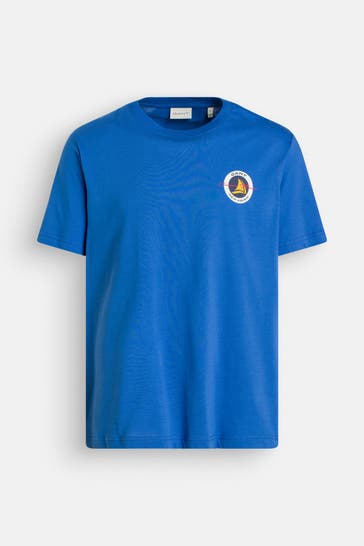 GANT T-Shirt azurblau