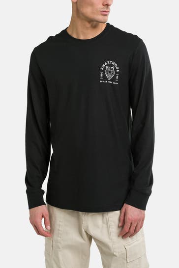 SMARTWOOL Wollmix-Longsleeve schwarz