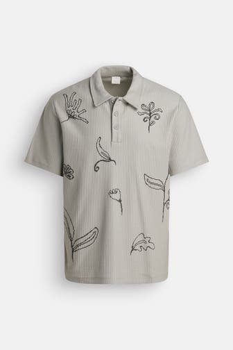 JACK & JONES Polo-Shirt grüngrau